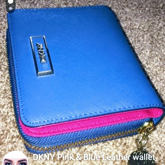 dkny wallet blue
